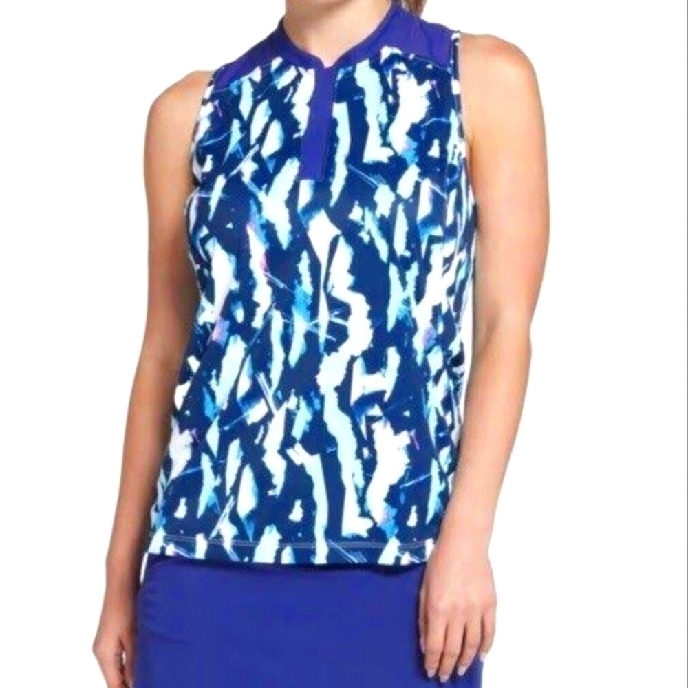 NWT Slazenger Sleeveless Polo Performance Shirt with Modest Cutout, Size XS